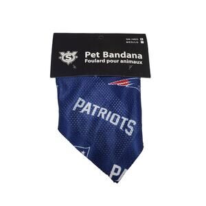 Patriots Pet Bandana New The Sports Vault Blue Logo NFL Gift Dog Costume NWT
